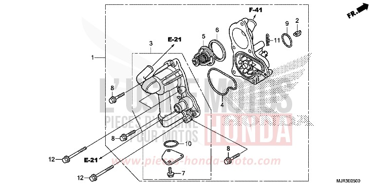 POMPE A EAU de F6C "Valkyrie" GRAPHITE BLACK (NHB01) de 2015
